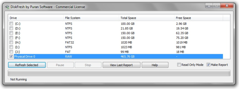 Main interface