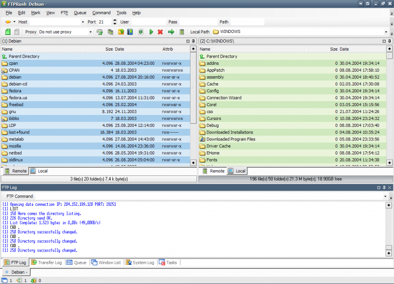 Main interface