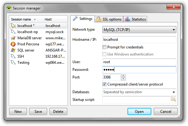 Mysql list tables php