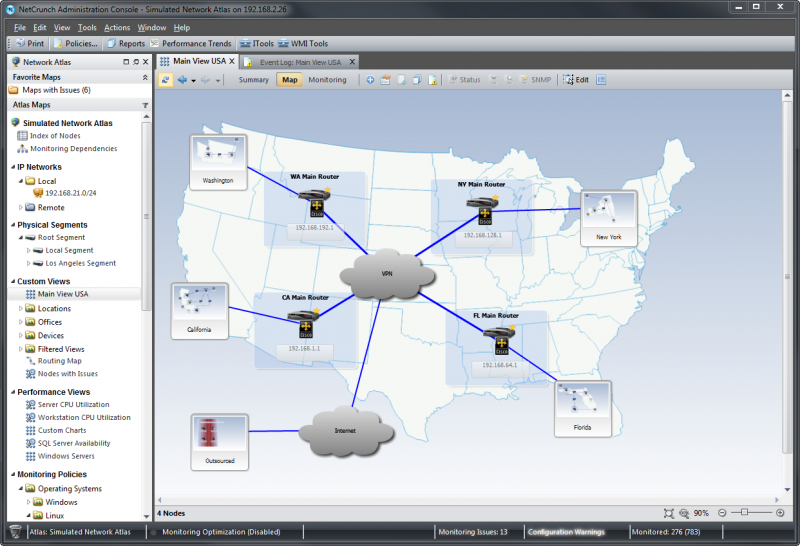 Top Network View