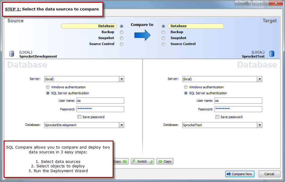 Redgate mysql compare