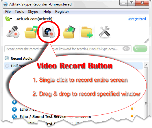 Video recording function