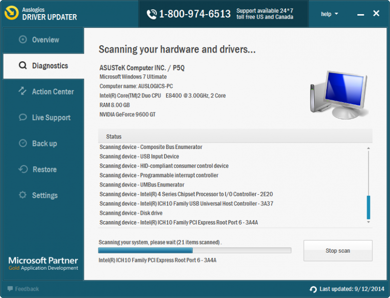 Scanning your hardware and drivers