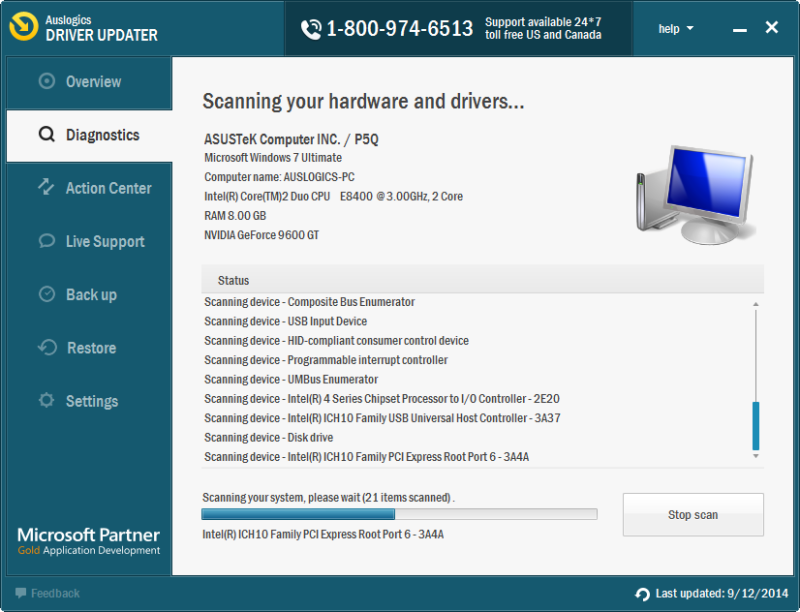 Scanning your hardware and drivers