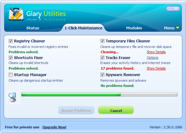 One Click Maintenance