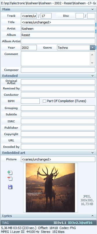 Tag editor