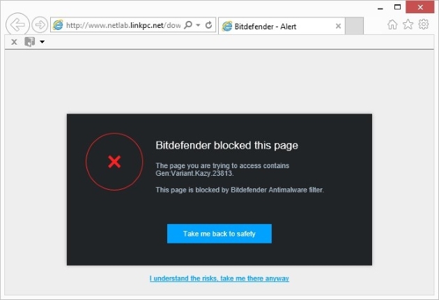 Malicious Page Blocked