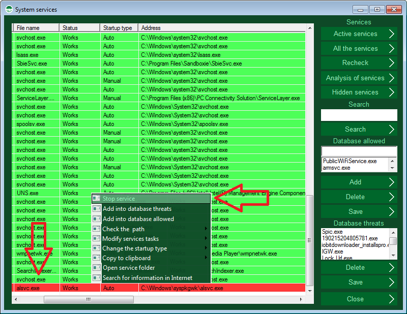 System services