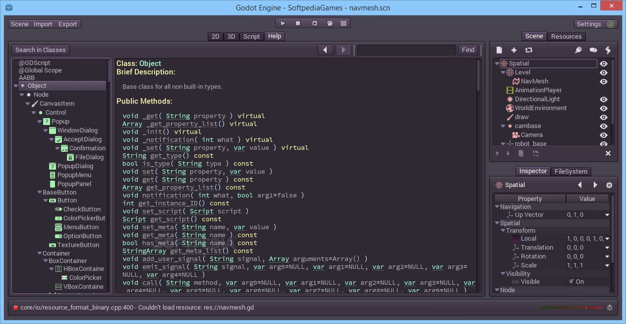 Godot Engine 3.0.2 Games Utilities & Editors
