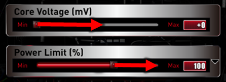Increasing Core Voltage and Power Limit