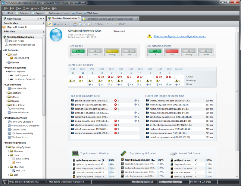 Atlas Summary View