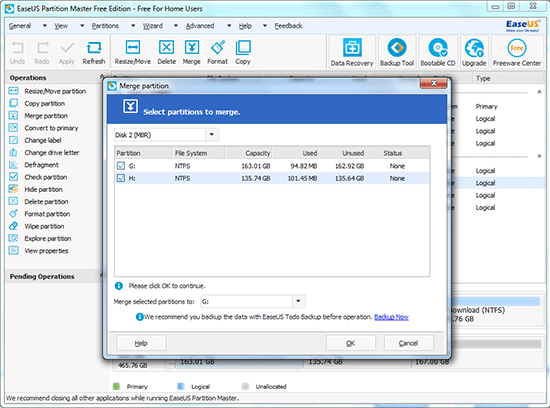 Merge Partition