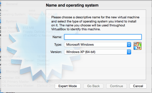 Creating your virtual machine