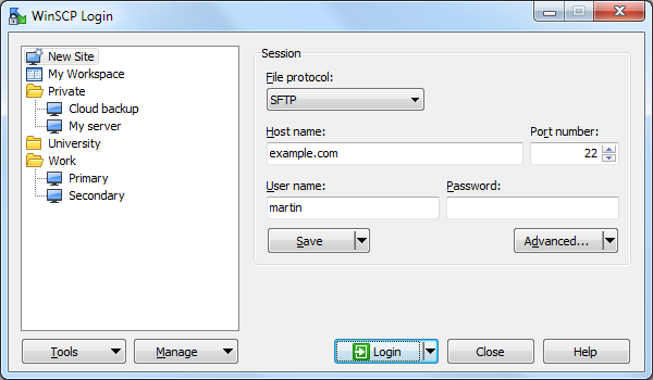 Login Dialog