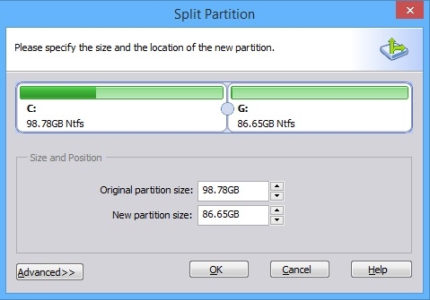 Split Partition