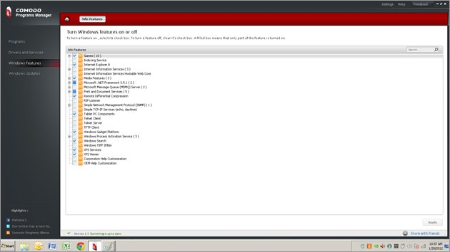 Windows Features