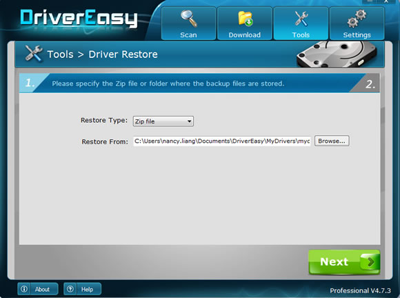 Restore drivers