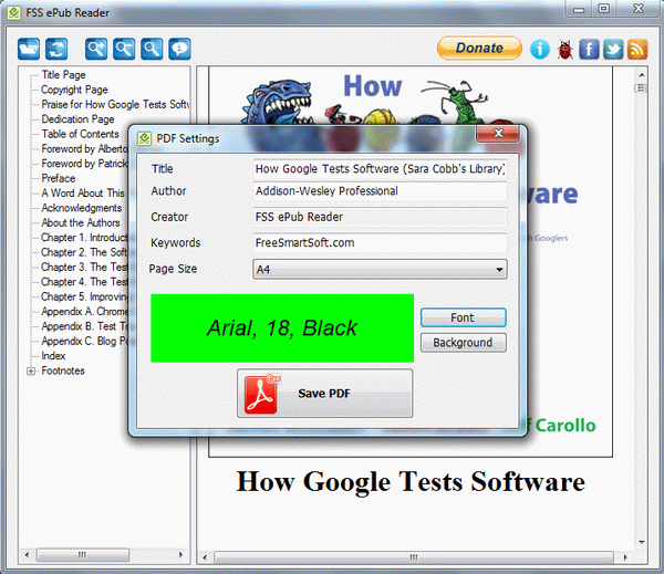 Save ePub to PDF