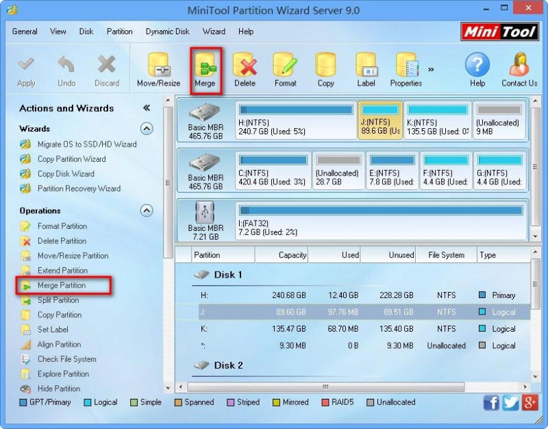 Merge Partition Merge Partition