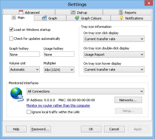 NetWorx is a highly customisable tool, and includes network tools such as ping, trace route and netstat.