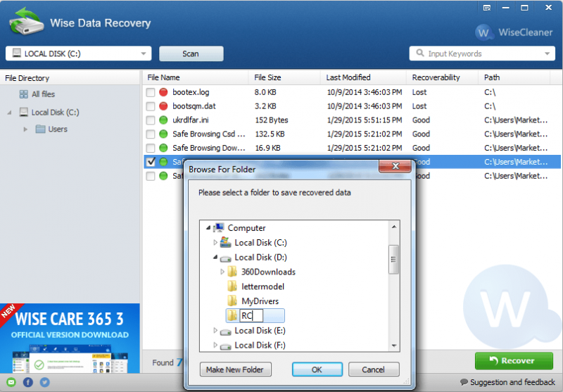 Select the targeted files and press 