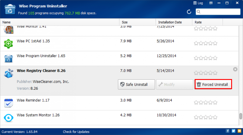 Forced Uninstall is used to remove stubborn, tough, abnormal, and non-standard programs.