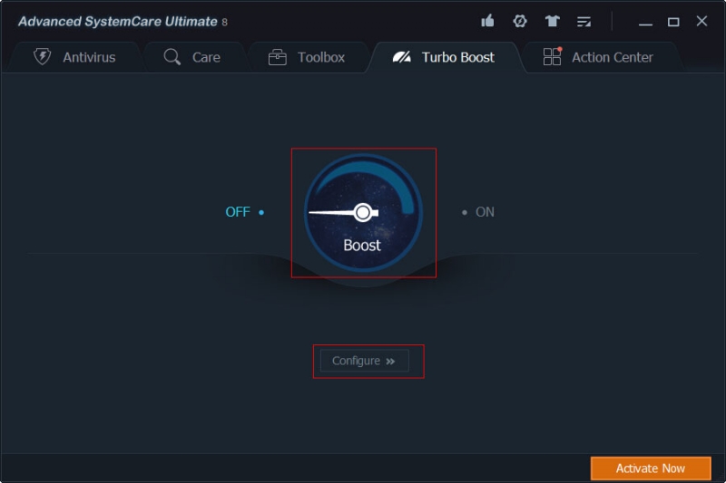 Turbo Boost Screen