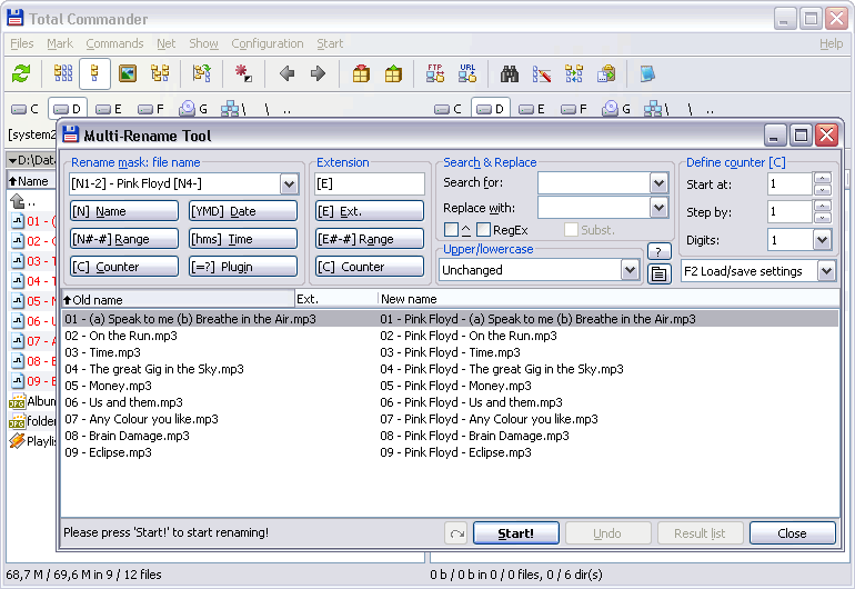 Multi-rename tool