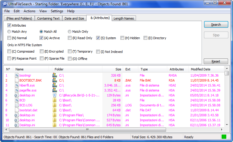 Tab Attributes - Details View