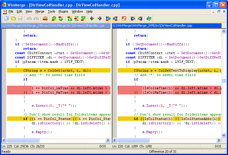 winmerge filter exclude directory