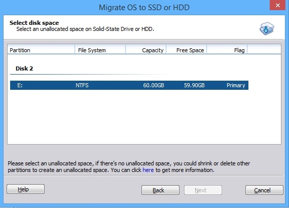 Migrate OS to SSD/HDD