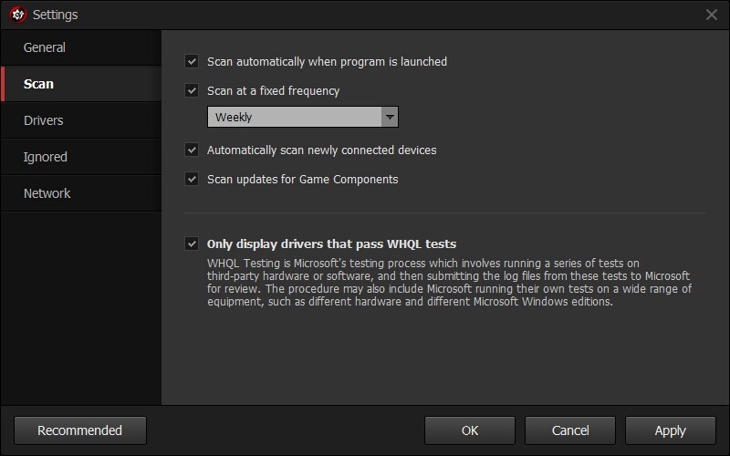Configure Settings