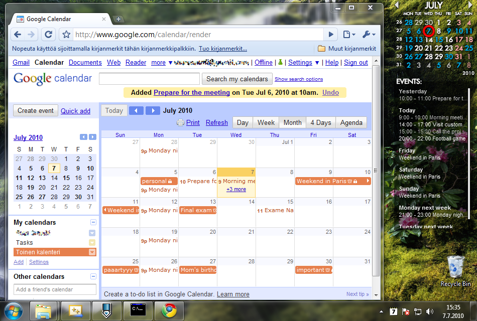 Rainlendar Lite – desktop calendar Rainlendar Lite – desktop calendar