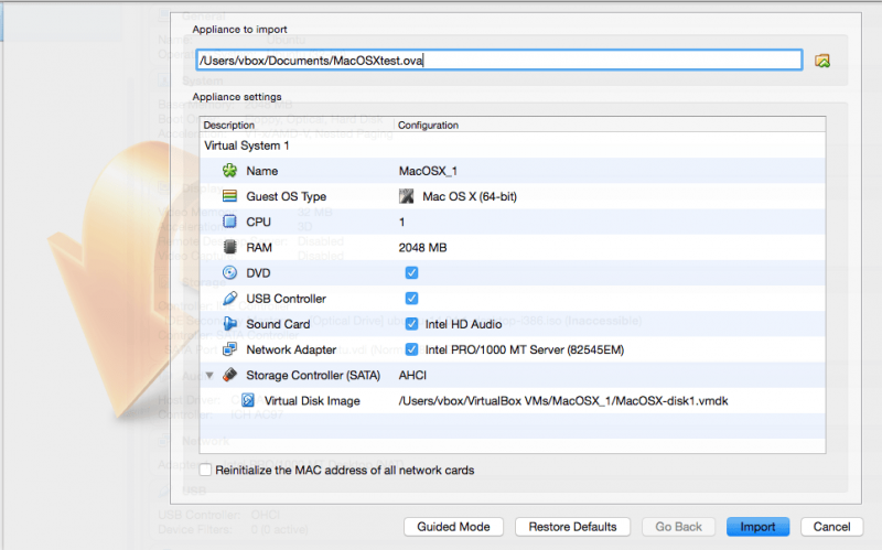 Importing and exporting virtual machines