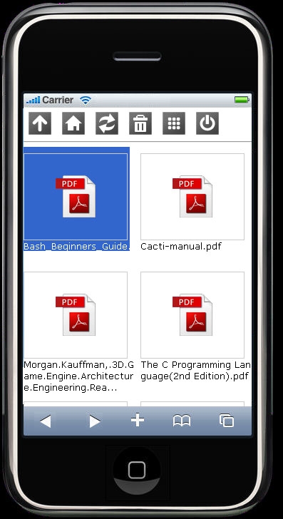 Web client for iPhone