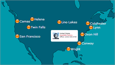 Branch & Store Locator with annotation showing address details