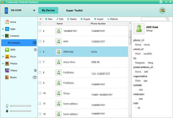 Transfer Contacts from Android Devices to Computer