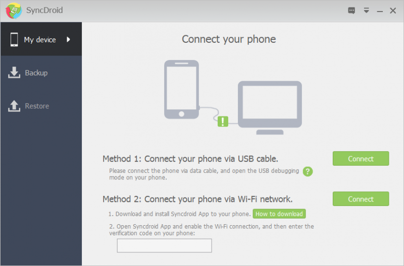 SyncDroid Interface