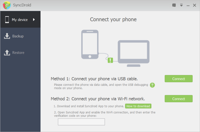 SyncDroid Interface