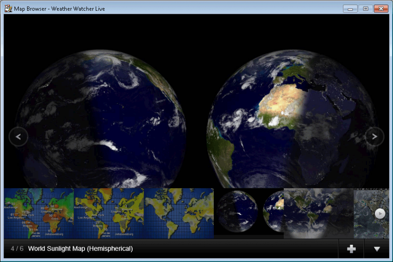 Quick access to your favorite weather maps.