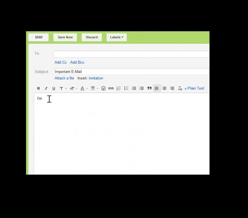 Focus while composing emails. Works with Gmail, Hotmail, Outlook, and all the rest.