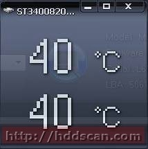 Temperature monitor for ATA/SATA HDD