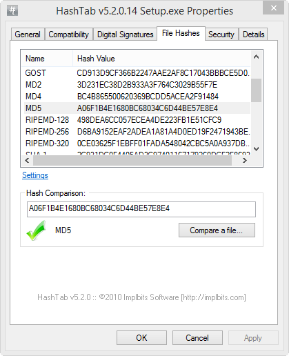 Hashes Match!