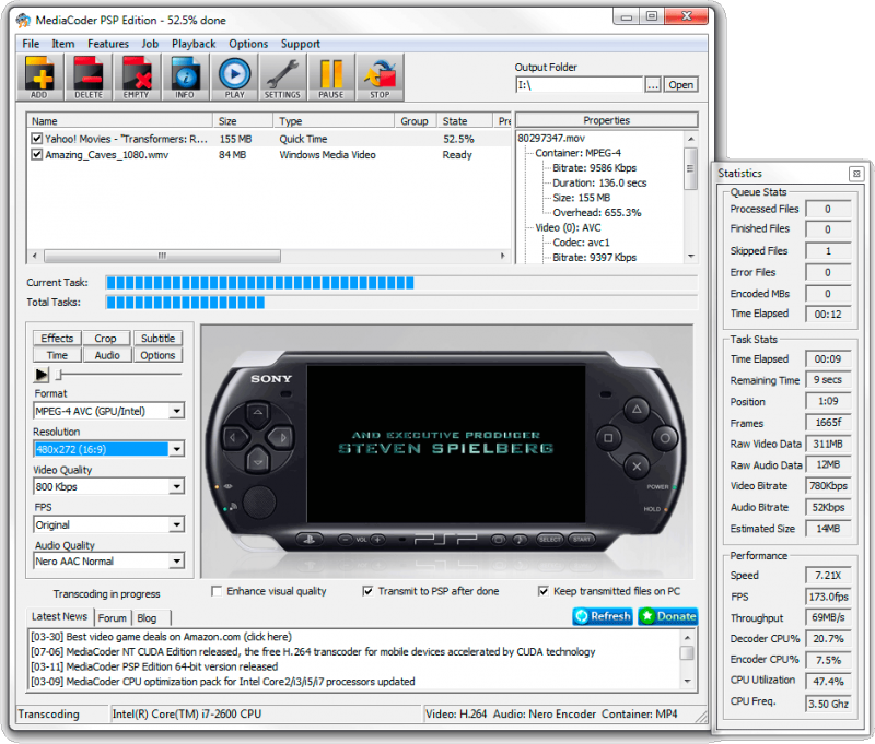 MediaCoder PSP Edition
