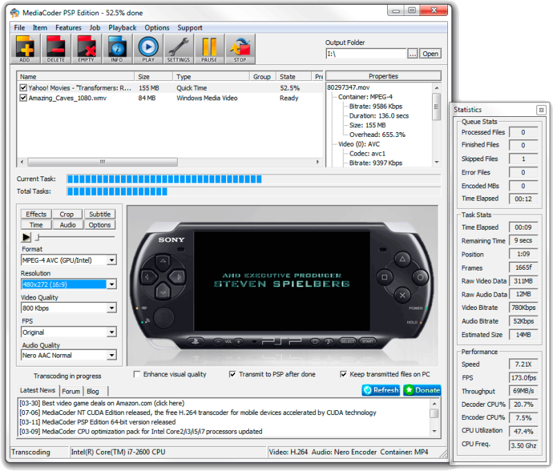 MediaCoder PSP Edition MediaCoder PSP Edition