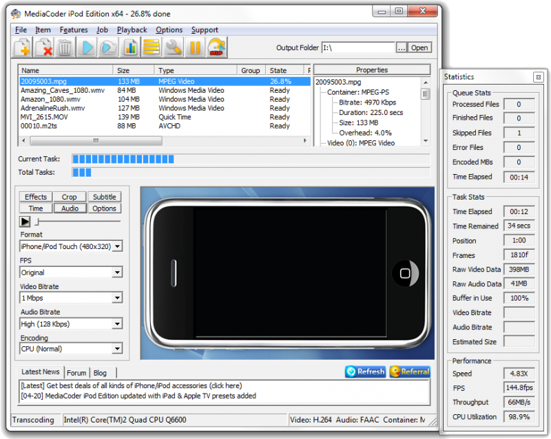 MediaCoder iPhone/iPod/iPad Edition