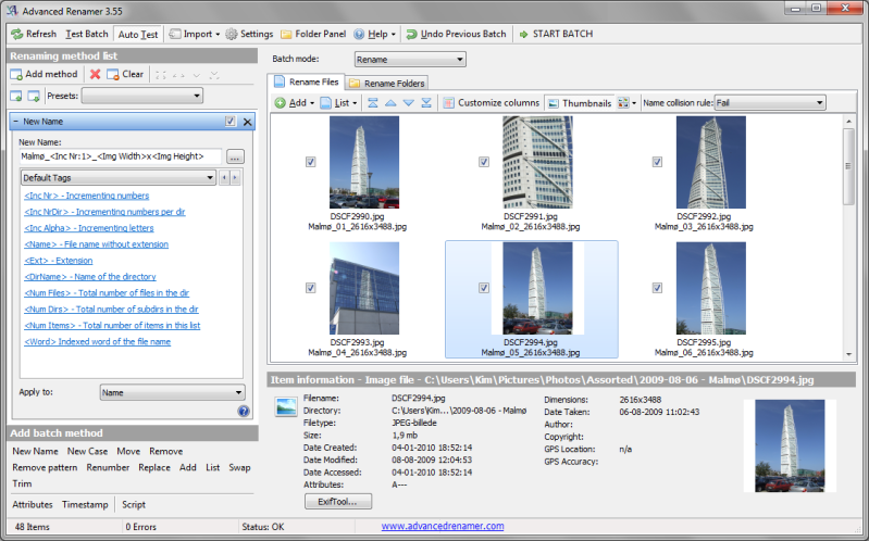 Thumbnail mode
