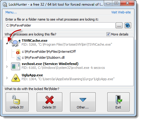 What Files Does Lock Process In Folder?