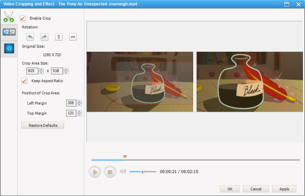 Video Cropping