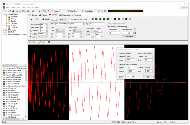 Sample editor